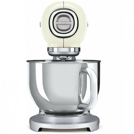 Миксер планетарный SMEG SMF02CREU, мощность 800 Вт, объем чаши 4,8 л, кремовый