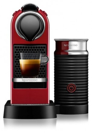 Капсульная кофемашина Nespresso CitizMilk C123 Cherry Red