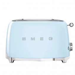 Тостер Smeg TSF01PBEU, 950Вт, двустороннее обжаривание, пастельный голубой