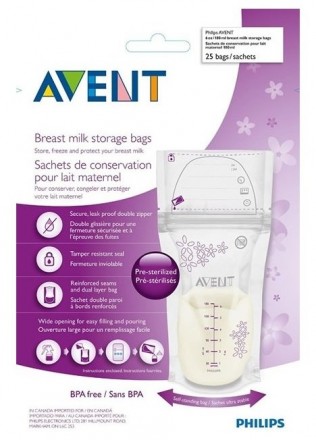 Philips AVENT Пакеты для хранения грудного молока 180 мл (SCF603)