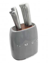 Набор ножей Smeg 7 в 1 серый