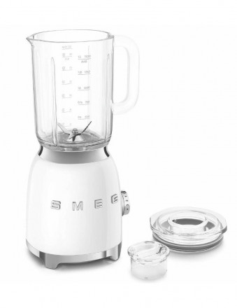 Блендер Smeg BLF03WHEU, стационарный, 800Вт, 4 скорости, 1,5л