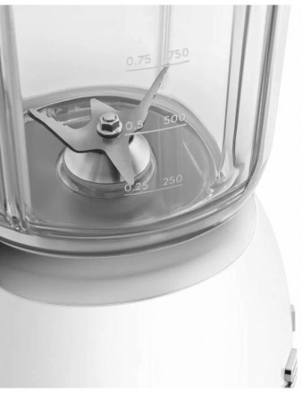 Блендер Smeg BLF03WHEU, стационарный, 800Вт, 4 скорости, 1,5л