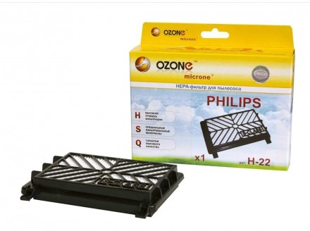 HEPA-фильтр Ozone H-22 для пылесоса Philips