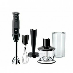 Блендер Braun MQ5237, погружной, мощность 1000Вт, 21 скорость, черный
