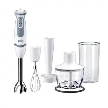 Блендер Braun MQ5237WH, погружной, 1000Вт, 21 скорость, белый