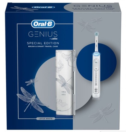 Электрическая зубная щетка Oral-B Genius 10000N Special Edition Lotus White D701.515.6XC
