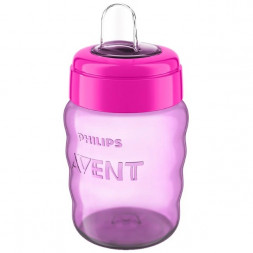 Поильник-непроливайка Philips AVENT SCF553/00, 260 мл, фиолетовый/розовый