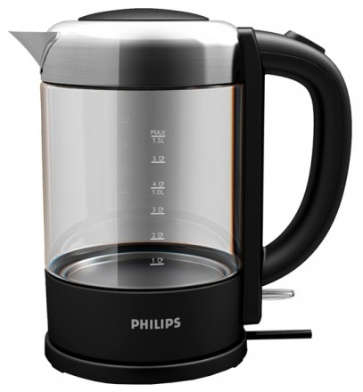 Чайник Philips HD9340, черный/нержавеющая сталь