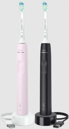 Звуковая зубная щетка Philips Sonicare 3100 series HX3675/15, розовый/черный