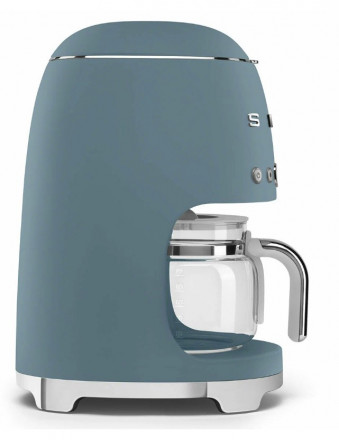 Кофеварка Smeg &quot;Синий Шторм&quot; DCF02SBMEU, 1000 Вт, противокапельный механизм, постоянная фильтрация