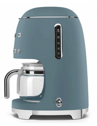 Кофеварка Smeg &quot;Синий Шторм&quot; DCF02SBMEU, 1000 Вт, противокапельный механизм, постоянная фильтрация