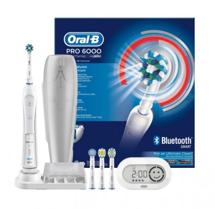 Электрическая зубная щетка Oral-B Pro 6000 D36.565.5X, white