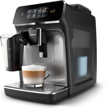 Кофемашина Philips EP2236 Series 2200 LatteGo, черный/серебристый