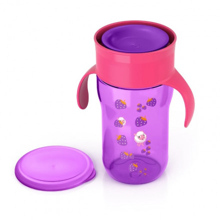 Поильник-непроливайка Philips AVENT SCF784/00, фиолетовый, 340 мл