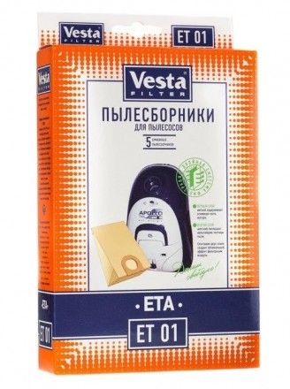 Vesta filter Бумажные пылесборники ET 01 5 шт.