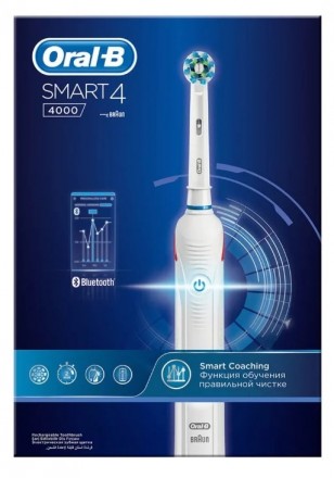 Электрическая зубная щетка Oral-B Smart 4 4000 D601.524.3, белый