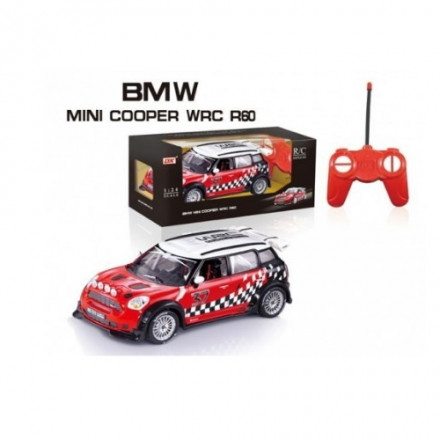 Машина радиоуправляемая DX Toys Р/У 1:24 BMW MINI COOPER WRC R60 1109739 красная