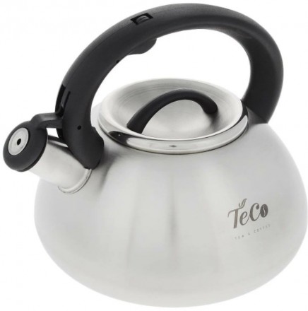 Чайник со свистком TECO TC-101 3 л, серебристый