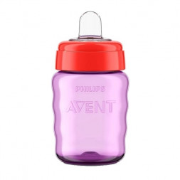 Поильник-непроливайка Philips AVENT SCF553/00, 260 мл, фиолетовый/красный