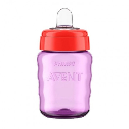 Поильник-непроливайка Philips AVENT SCF553/00, 260 мл, фиолетовый/красный
