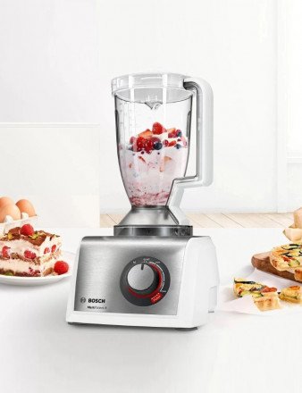 Комбайн кухонный Bosch MC812S844, мощность 1250Вт, чаша 3,9 л, 4 скорости, белый