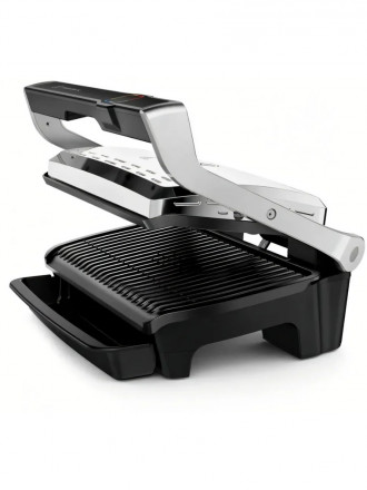 Гриль Tefal Optigrill Elite XL GC760D30, серебристый/черный