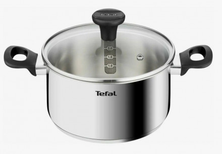 Кастрюля с крышкой TEFAL Edition G7404474,20см, нержавеющая сталь