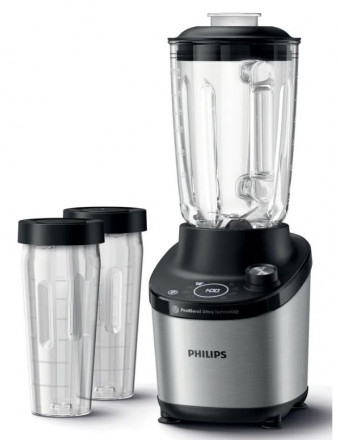 Блендер Philips HR3760/10, стационарный, стекло, 1500Вт, 2л, 12 скоростей
