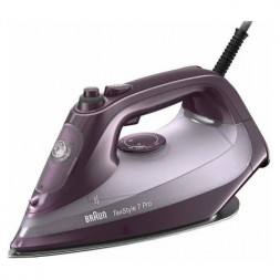 Утюг Braun TexStyle SI7181, мощность 3100Вт, вертикальное отпаривание, фиолетовый