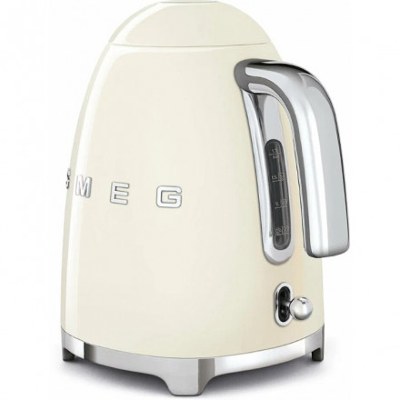 Чайник Smeg KLF03CREU, кремовый, 1.7л, мощность 2400Вт, двухслойный